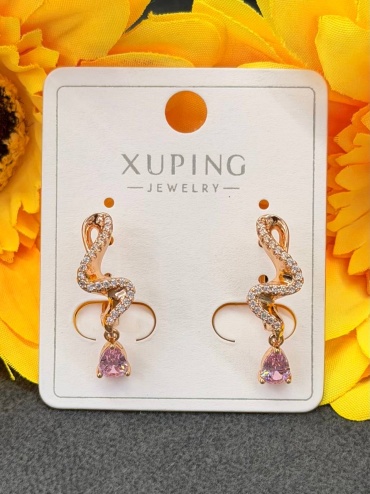 Серьги Xuping бижутерный сплав, фианит