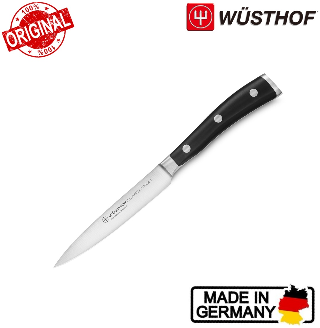 Для чистки WUSTHOF Classic Ikon Utility 11.4 см, лезвие: углеродистая сталь 1 шт