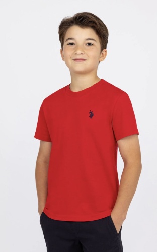 Футболка U.S. Polo Assn. логотип красный
