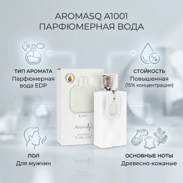 Aromasq A1001 парфюмерная вода EDP 100 мл, для мужчин