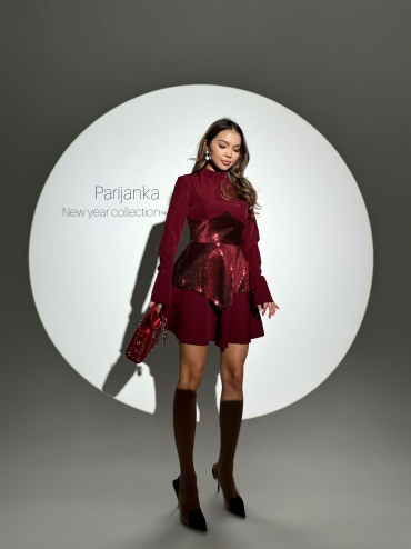 Вечернее платье Fashion бордовый