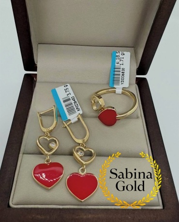 Sabina Gold KMP-SBN-1257 вес 5.28 г золото, эмаль