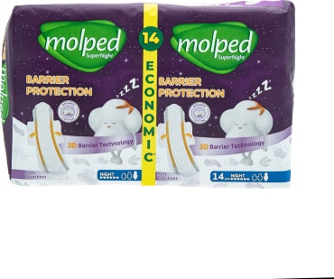Molped прокладки SuperNight Night Duo 14 шт