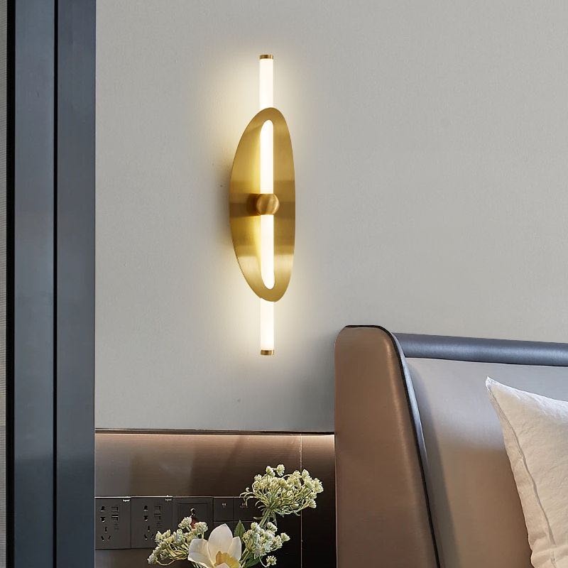 Бра настенный Сталкер LED, белый, латунь