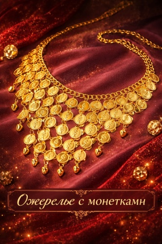 aDvance Play Ожерелье с монетками для восточных танцев