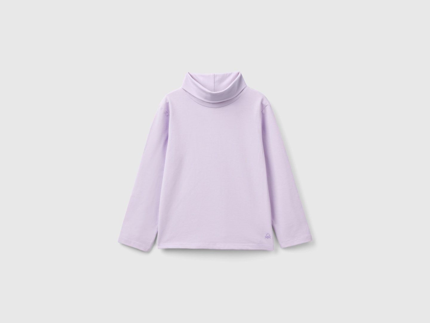 Лонгслив UNITED COLORS OF BENETTON фиолетовый