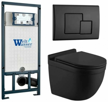 WeltWasser унитаз с инсталляцией MH50748, санфаянс