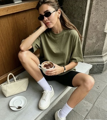 Футболка Zhanat Moda однотонный хаки