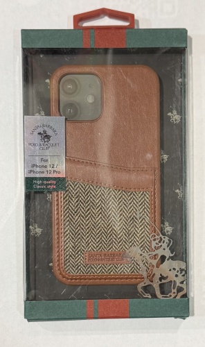 Чехол Santa Barbara Polo & Racquet Club для Apple iPhone 12, iPhone 12 Pro рисунок