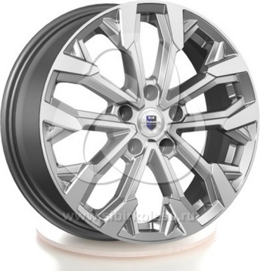 K&K Морейн Дарк платинум 64.1 6.5x17/5x114.3 D64.1 ET40 4 диска черный, серебристый, графит