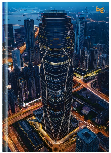 Блокнот BG "Небоскреб" , A4, 160 л, мультиколор