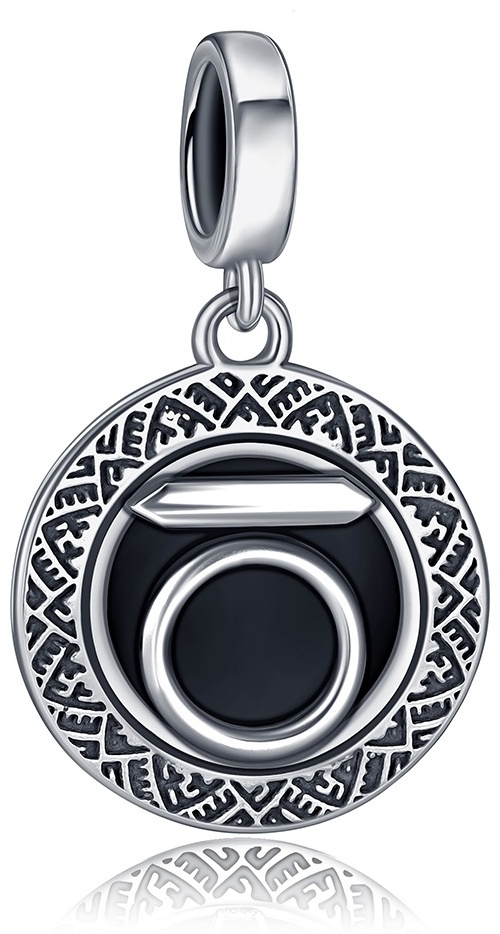 Шарм-подвеска Lucente Silver EV-NB01150POS_Ч.МЕДВ вес 1.606 г серебро, агат