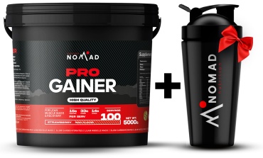 Гейнер Nomad Nutrition PRO Gainer Клубника 5000 г