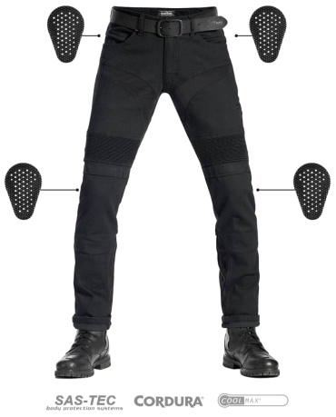 PANDO MOTO KARLDO SLIM BLACK черный 38