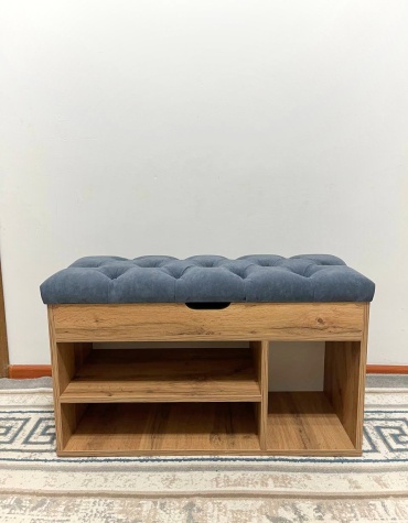 Банкетка-обувница DELUXE Button 80x31x47 см, ЛДСП