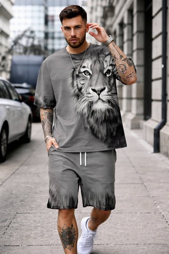 Повседневный костюм FASHION серый