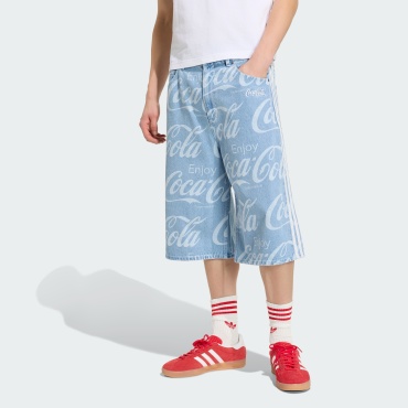 Джинсовые шорты adidas голубой