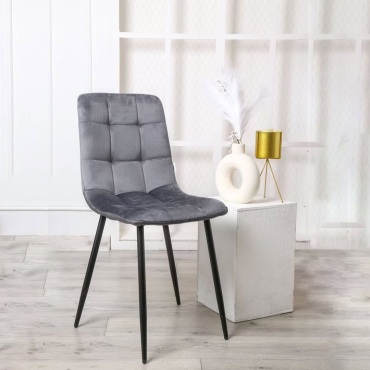Стул IKA Mebel Чили, 92x43x38 см, серый 1 шт.