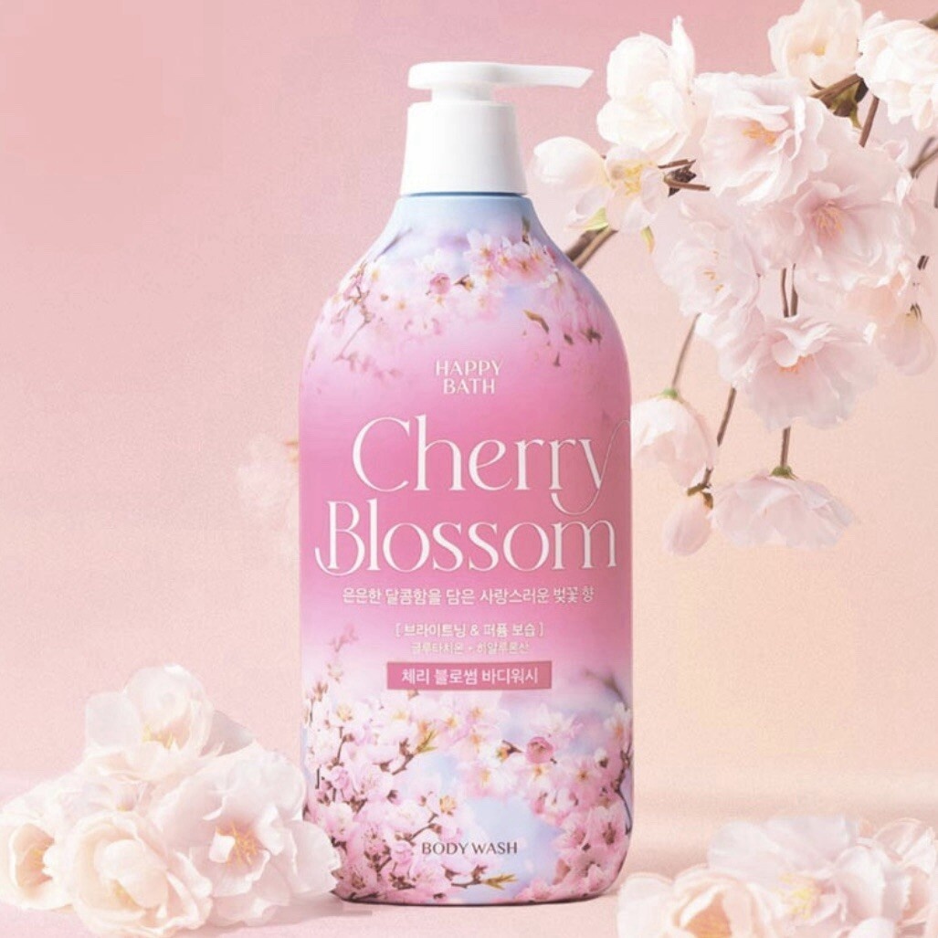 HAPPY BATH Cherry Blossom Body Wash Гель для Душа с Ароматом Цветка Вишни 900g гель 900 мл