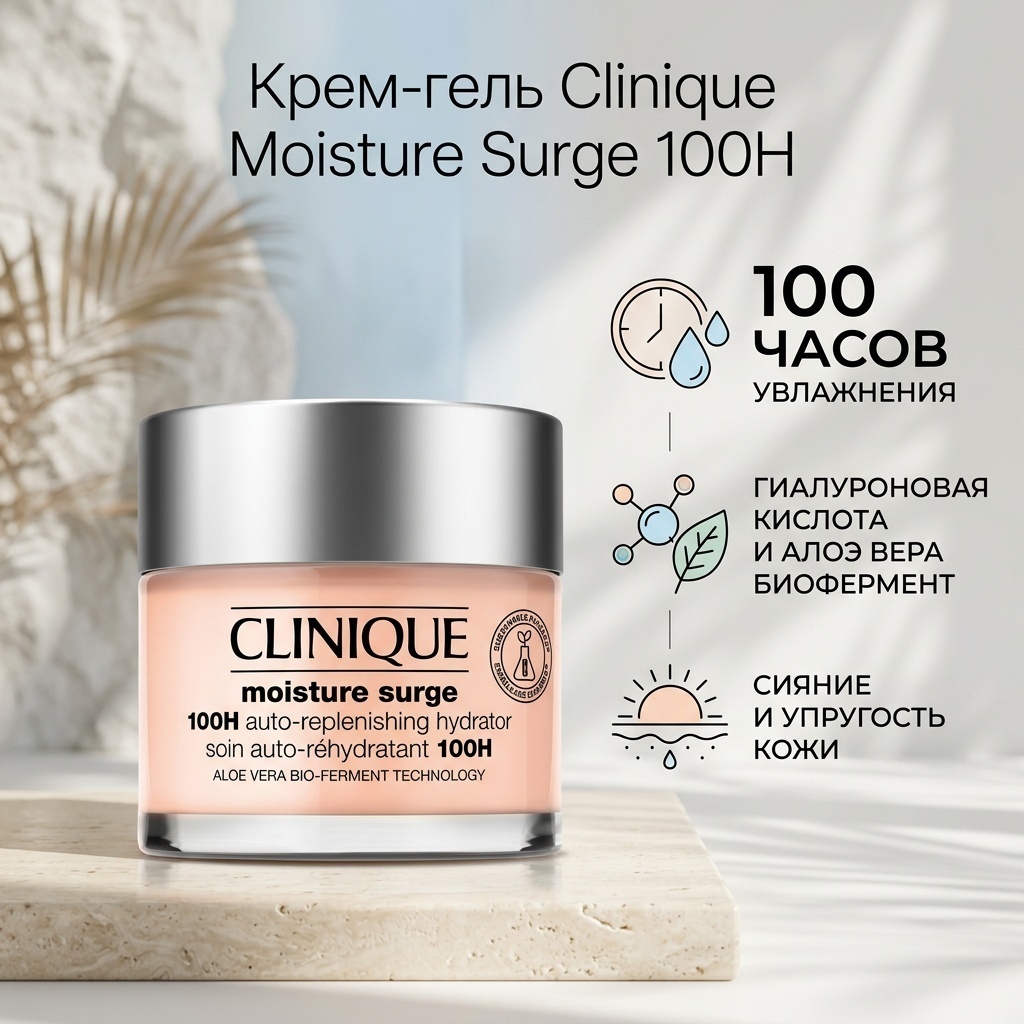 Clinique Moisture Surge 100h Auto-Replenishing Hydrator крем-гель для лица 75 мл