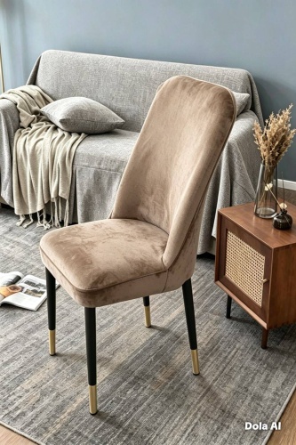 GOLDTEXTILE набор чехлов для стула GOLDTEXTILE бежевый, кофейный, капучино 45-60