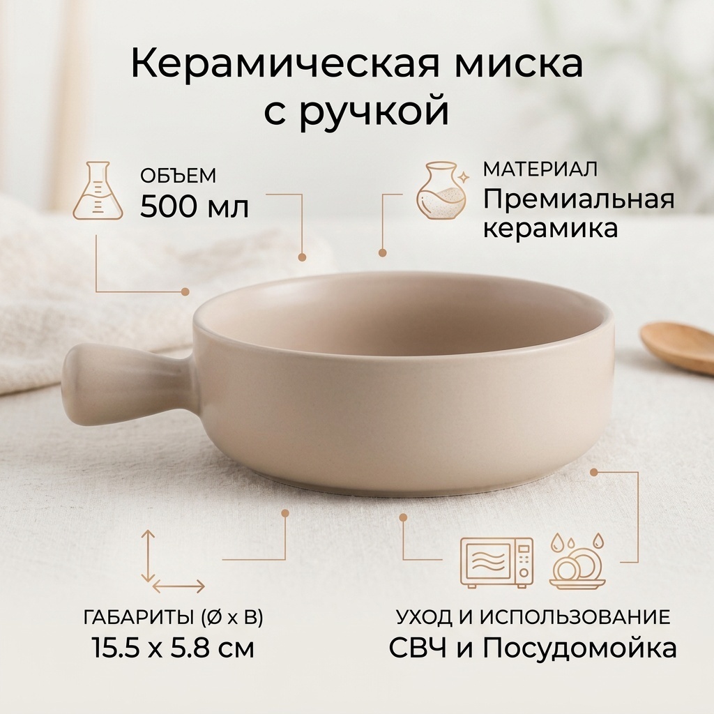 Блюдце 15.2 см, 1 шт, керамика