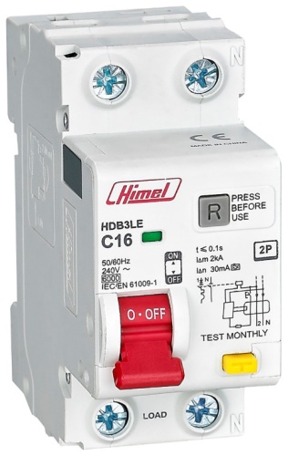 Дифференциальный автомат Himel C 20 30 мА класс AC