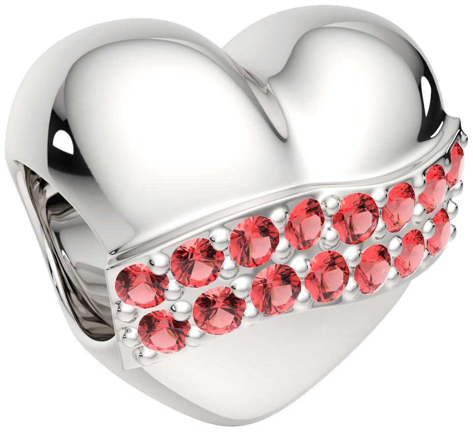 Шарм Lucente Silver ZO-0440185 вес 2.29 г серебро, фианит
