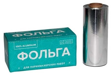 ЧИСТОВЬЕ Фольга для волос 16 микр 12 см х 100 м серебро
