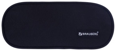 Пенал Brauberg 317403515, застежка молния, черный
