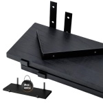 Полка DS1-QBGJ, 39.8х15x1.5 см, черный