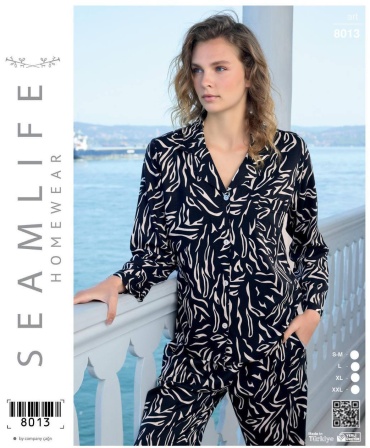 Пижама Seamlife черный, белый