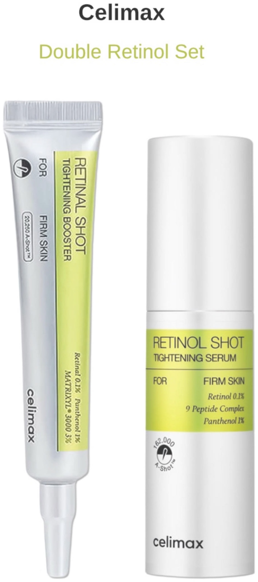 Celimax Retinol Shot набор по уходу за лицом для женщин