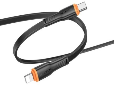 Кабель Borofone USB TypeC (M), Lightning (M), 1 м, BX118 черный