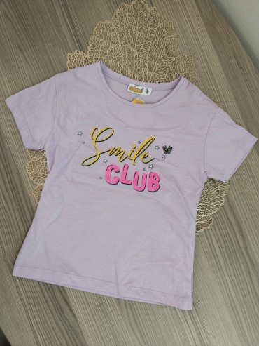 Футболка Alme Smile club сиреневый