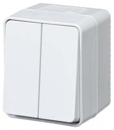 Выключатель клавишный Systeme electric Profi54, белый