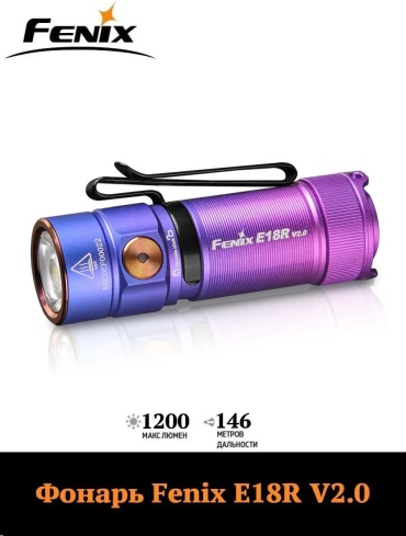 Фонарь Fenix 274615228 налобный фиолетовый
