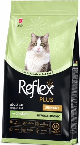 Reflex Plus Adult Urinary для взрослых курица 15 кг