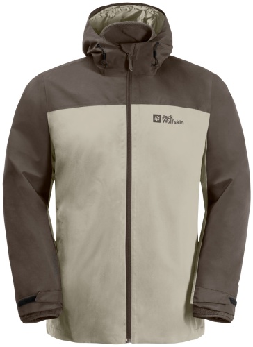 Зимняя куртка Jack Wolfskin коричневый, бежевый