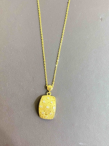 Колье DN Jewelry 42 длина 48 см вес 4.26 г золото, фианит