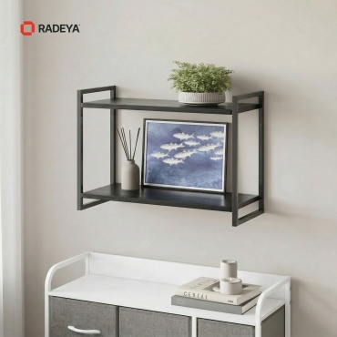 Полка RADEYA Стилвуд 22, 60х25.3x42 см, черный