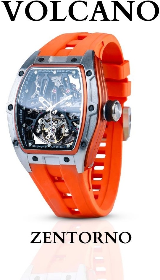Механические ZENTORNO QAZAQSTAN Volcano Orange Tourbillon сталь