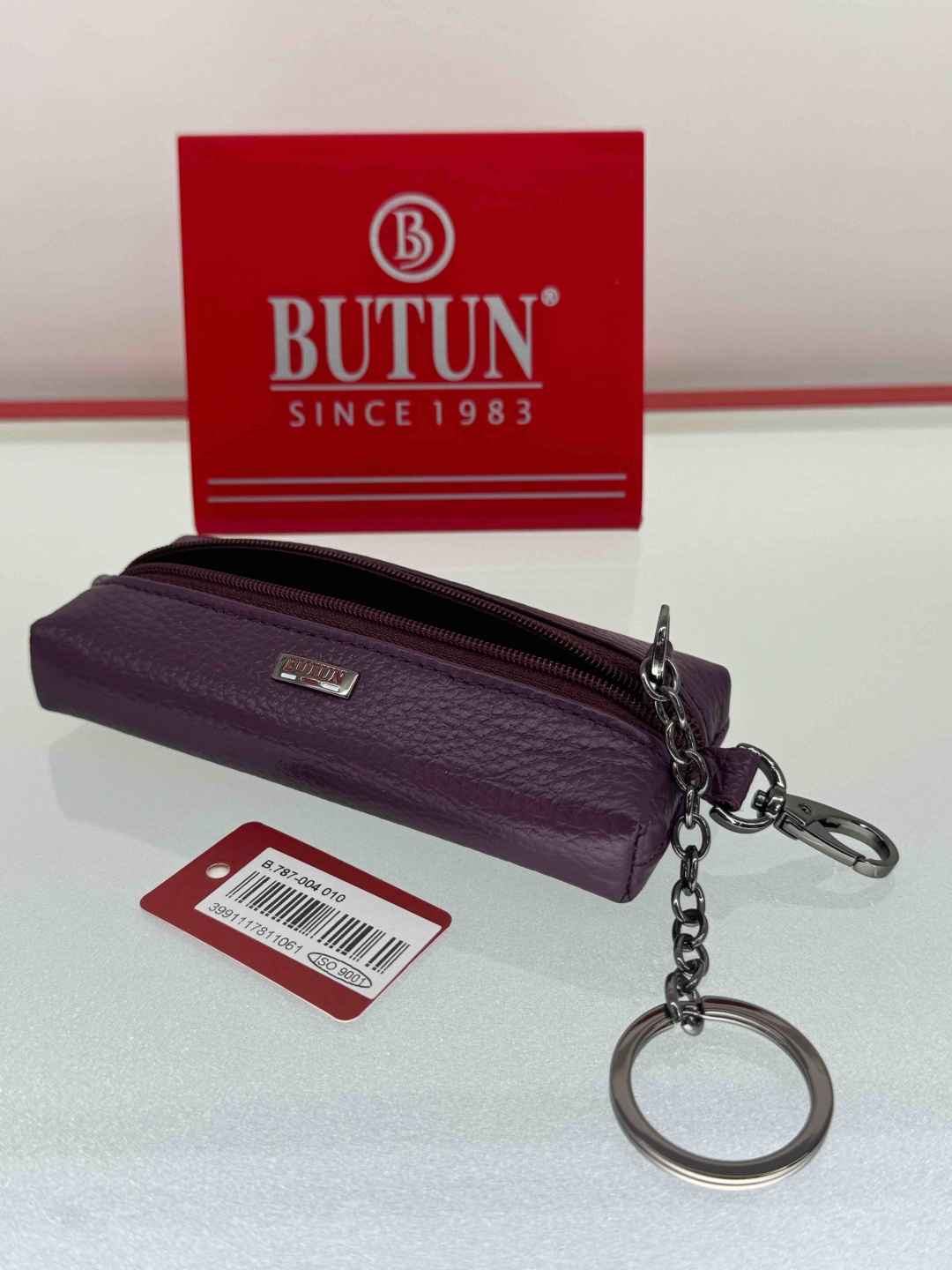 Ключница BUTUN Флотер 14*5.5 натуральная кожа 1 шт