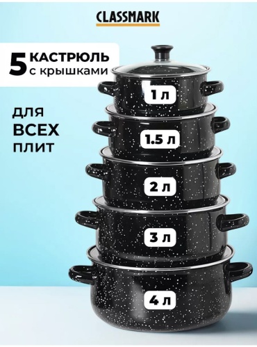 Набор кастрюль 5 в 1