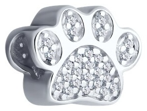 Шарм Zlato 478СР94032912С1 вес 2.45 г серебро, фианит