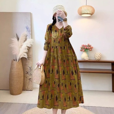 Повседневное платье FASHION мультиколор