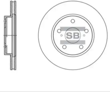 Диски Sangsin Brake передние SD4604