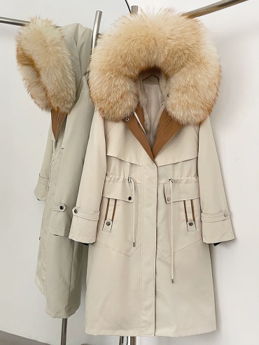 Парка FASHION синий, белый