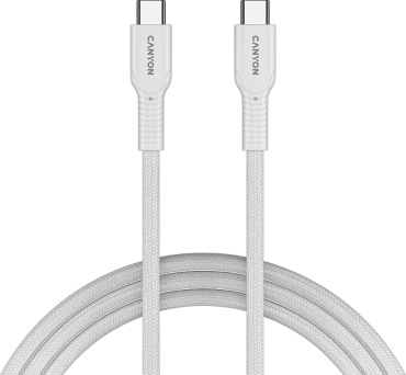 Кабель Canyon USB 4 Type-C (M), 1 м, белый