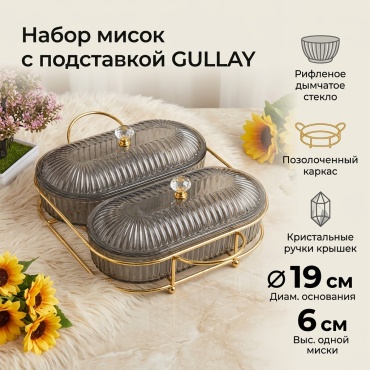 Менажница GULLAY овальная 2 шт